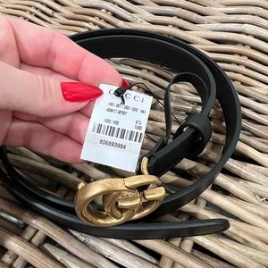 Gucci Leather Belt with Double G